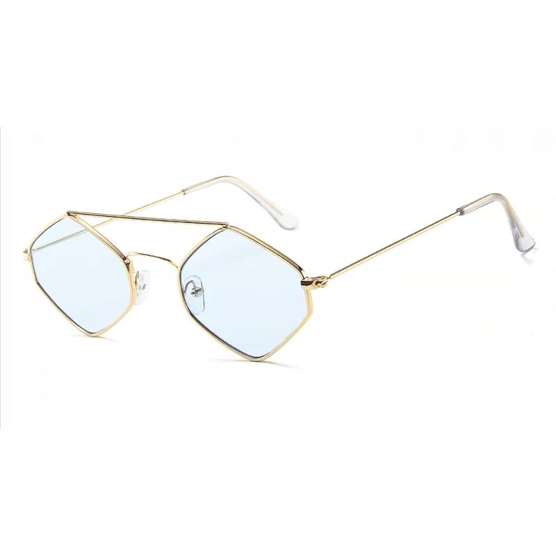 Fashion Men Women Diamond Sharp Sunglasses Clear Yellow Lens Shades UV400 Polycarbonate Shield New 2021