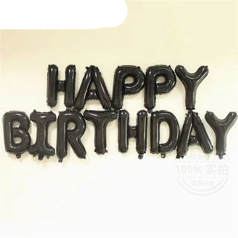 16 Inch Happy Birthday Letter Balloon Set Banner Baby Shower Birthday Party Decoration Balloons