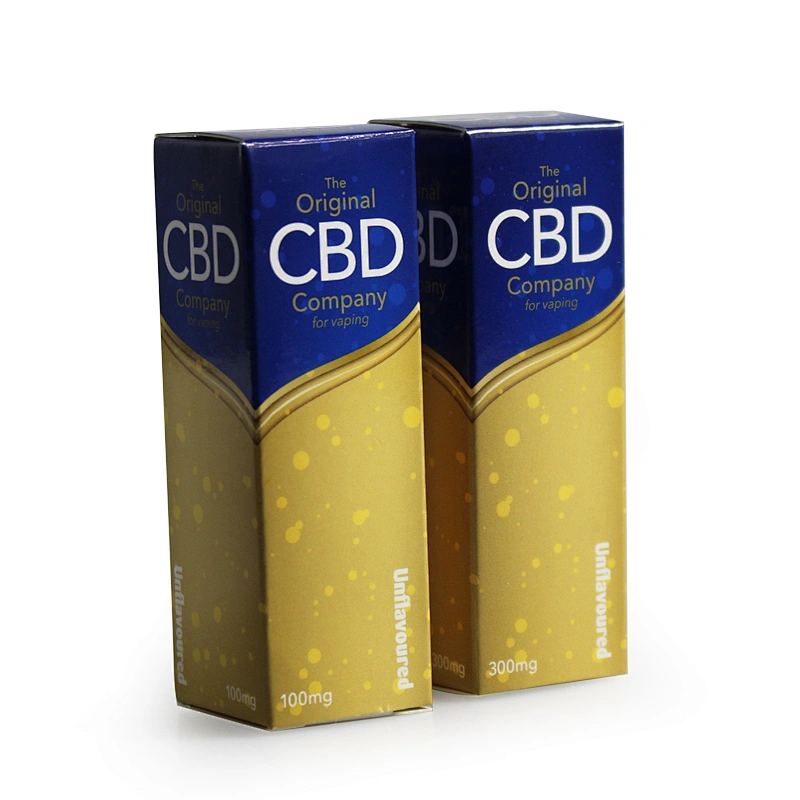 100mg cbd glossy laminated vaping foldable paper packaging box