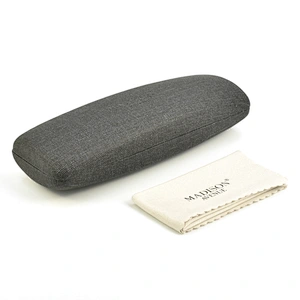 S size Ready To Ship Black Leather Glasses Cases High End Cheap Eyeglasses Box