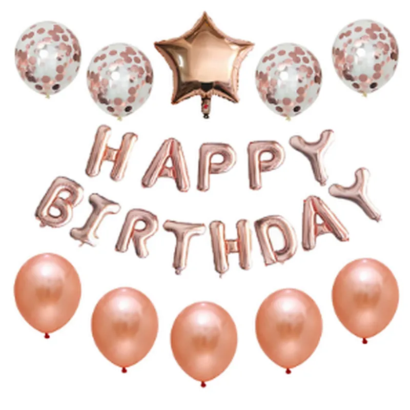 Wholesale Birthday Party Decoration Accessories Happy Birthday Balloon Set