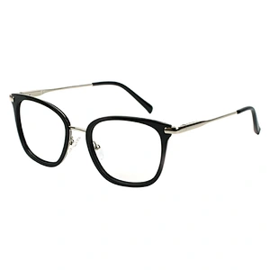 Innovative transparent acetate metal glasses frames square style eyeglassses frames optical blue light blocking glasses