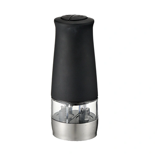 black electric pepper grinder