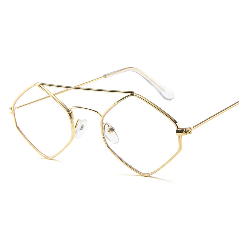 Fashion Men Women Diamond Sharp Sunglasses Clear Yellow Lens Shades UV400 Polycarbonate Shield New 2021