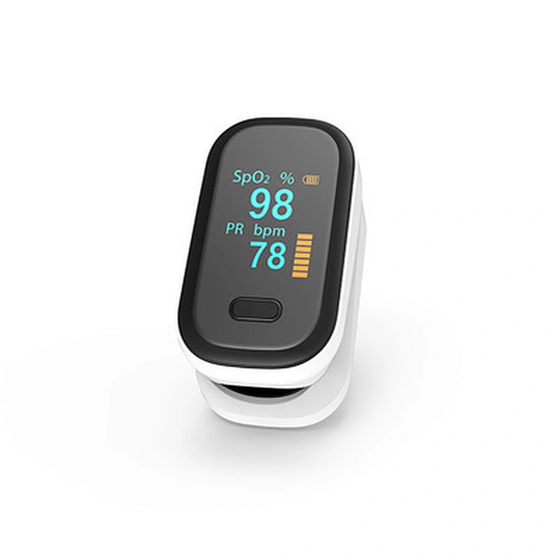 Rechargeable finger clip pulse oximeter Built-in lithium battery OLED screen heart rate monitor