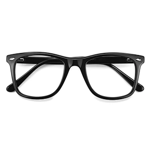 2021 Classic Fashion Unisex Black Square Acetate Clear Frames Optical Glasses Eyeglasses