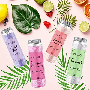 Fragrance bubble bath salt private label  colorful high quality organic relaxing natural