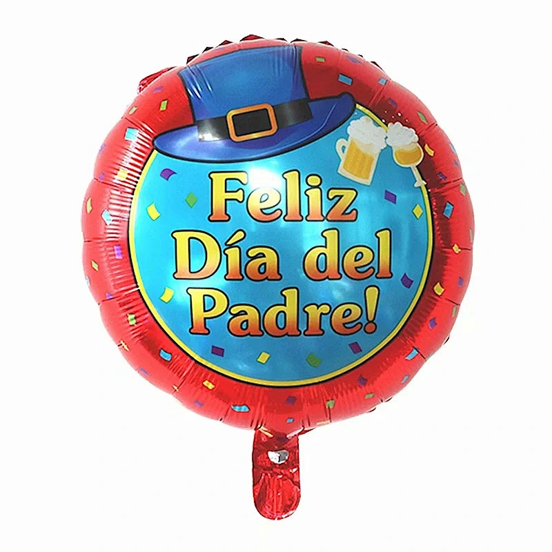 Multi-style 18 inch Spanish Happy Father's Day Feliz Papa Foil Helium Balloons Party Decorations
