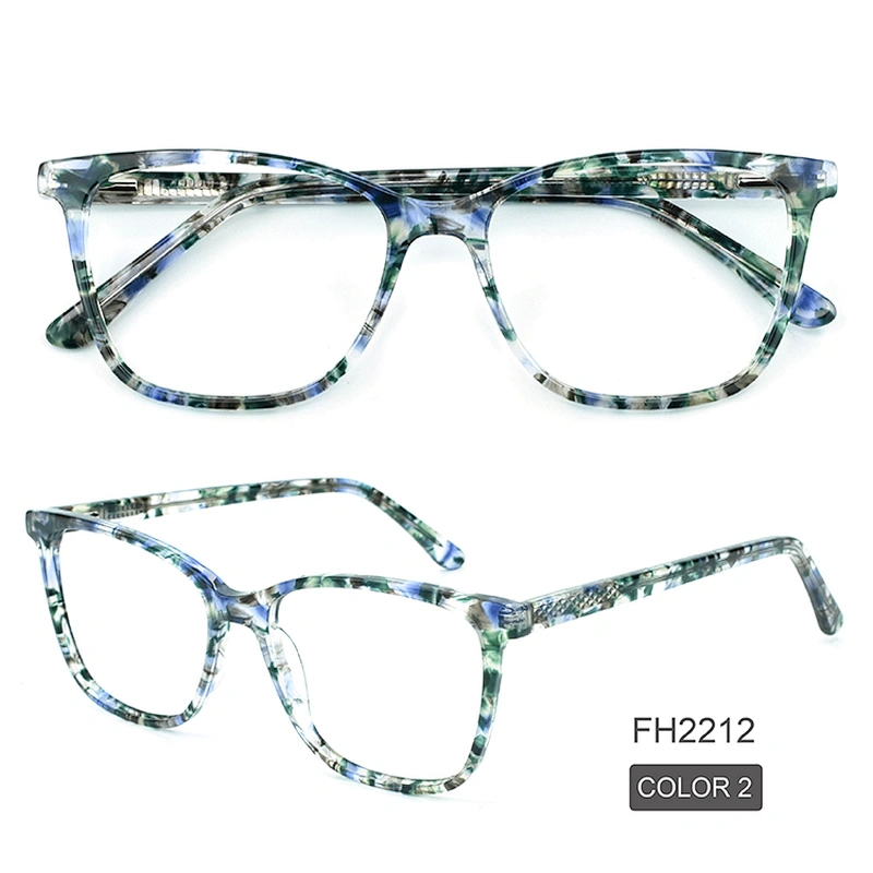 PH2212 Ready goods custom printing logo optical frames eyeglasses acetate glasses