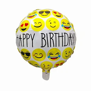 Multi-style 18 inch Happy Birthday Round Foil Helium Balloons Birthday Party Decorations