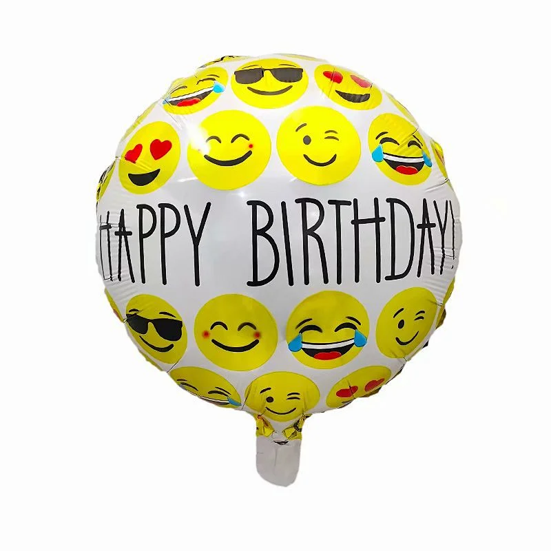 Multi-style 18 inch Happy Birthday Round Foil Helium Balloons Birthday Party Decorations