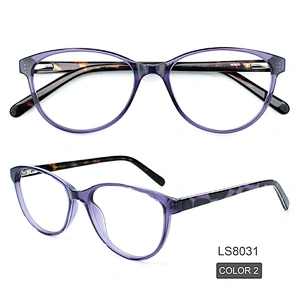 New Design Multi Color Acetate optical eyeglasses frames round eyewear unisex eye glasses thin spectacle frames