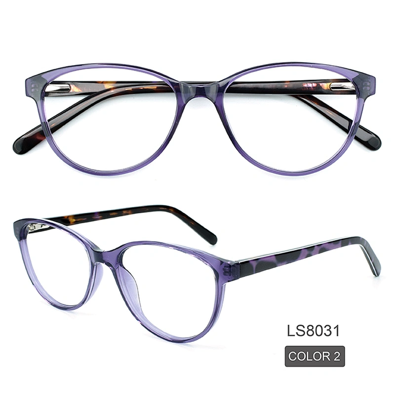 New Design Multi Color Acetate optical eyeglasses frames round eyewear unisex eye glasses thin spectacle frames