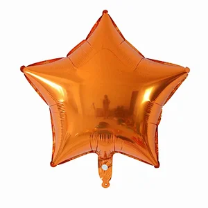 Multiple Color 18 inch Plain Pure Star Shaped Foil Helium Balloons Birthday Party Decorations