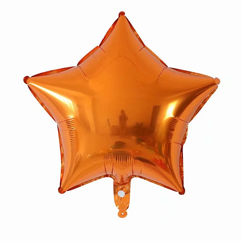 Multiple Color 18 inch Plain Pure Star Shaped Foil Helium Balloons Birthday Party Decorations