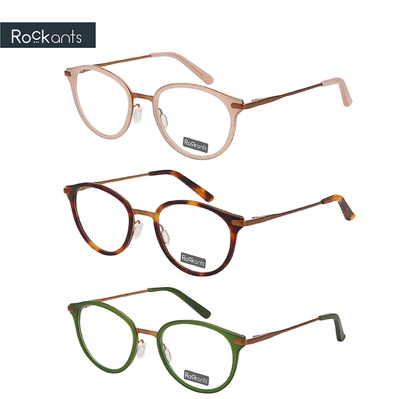Latest hot sale classic round metal acetate glasses handmade optical eyeglasses frames