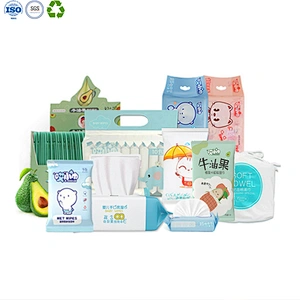 Cleaning non-woven wet wipes
