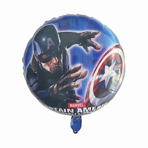 Hot Sale Birthday Party Decoration Balloon 18 Inch Round Shape Spiderman Iron Man Foil balloon