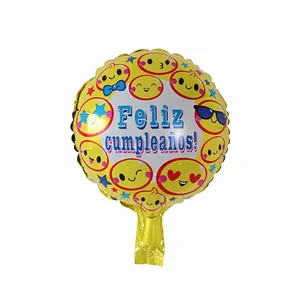 Multi-style 10 inch Spanish Happy Birthday Happy Day Feliz Cumpleanos Feliz Dia Foil Helium Balloons Birthday Party Decorations