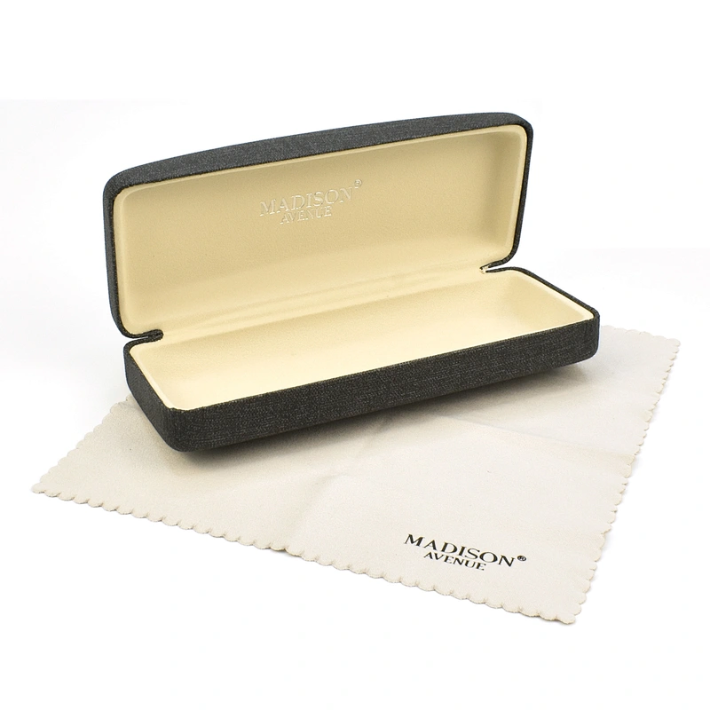 Lsize Ready To Ship Black Leather Glasses Cases High End Cheap Eyeglasses Box