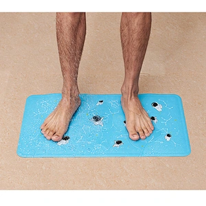 Soft and comfortable non-slip with suction cups baby rubber shower bath mat