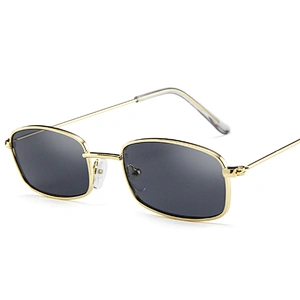 Super hot Eyewear Retro Vintage Sun glasses Cheap Metal Small Retangular Sunglasses