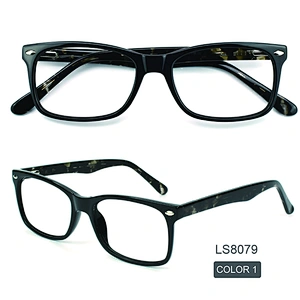Best Selling Fashion Design Vintage Acetate Eyeglasses square men Optical Frames 2021