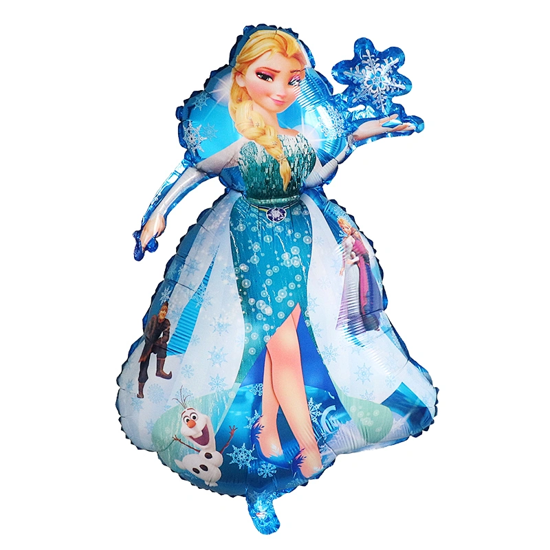 Frozen Elsa  and Anna Foil Balloon for Baby Girl Happy Birthday  Party Decoration