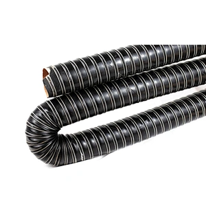 Silicon Double Layer Hose, High Temperature Duct Hose, Round Orange Flame Duct,Retardant Double Coated Hose