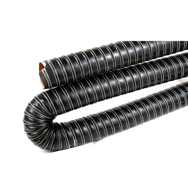 Silicon Double Layer Hose, High Temperature Duct Hose, Round Orange Flame Duct,Retardant Double Coated Hose