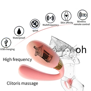 Wireless Sex Vibrator Adult Toys For Couples USB Rechargeable Dildo G Spot Stimulator Double Vibrators Sex Toy For Woman