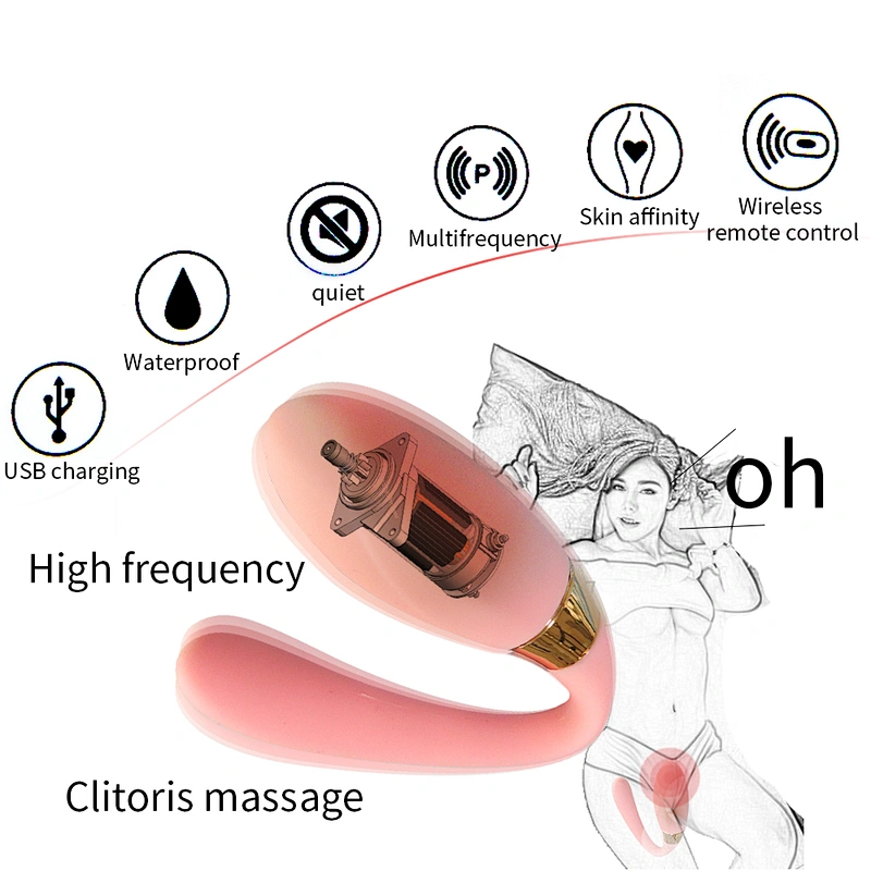Wireless Sex Vibrator Adult Toys For Couples USB Rechargeable Dildo G Spot Stimulator Double Vibrators Sex Toy For Woman