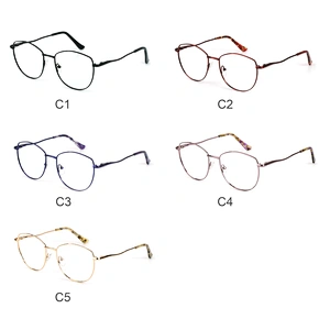 Avant-garde men metal optical frame big size bold color eyewear