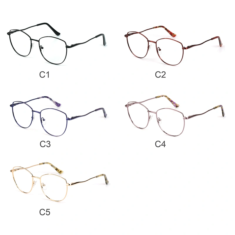 Avant-garde men metal optical frame big size bold color eyewear
