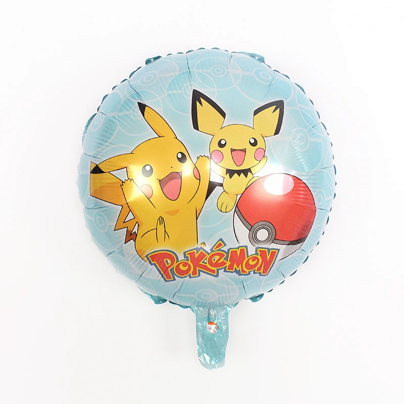 Hot sell Pikachu Cartoon Aluminum Film Balloon Pokémon Little Fire Dragon Jenny Turtle Aluminum Foil Balloon Wholesale