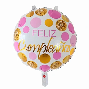 Multi-style 18 inch Spanish Happy Birthday Feliz Cumpleanos Foil Helium Balloons Birthday Party Decorations