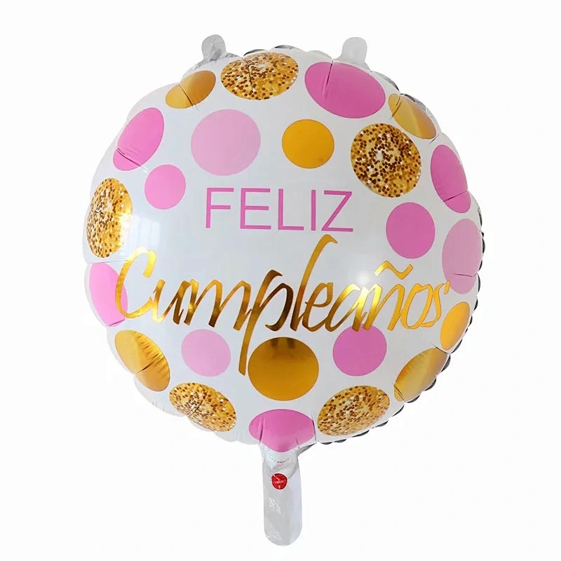 Multi-style 18 inch Spanish Happy Birthday Feliz Cumpleanos Foil Helium Balloons Birthday Party Decorations