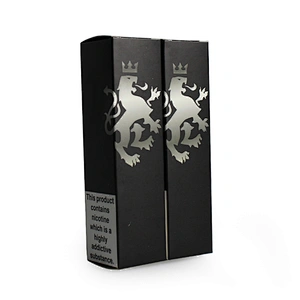 shinny logo on matt easy folding paper box for vaping oil bottle package
