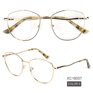 Avant-garde men metal optical frame big size bold color eyewear