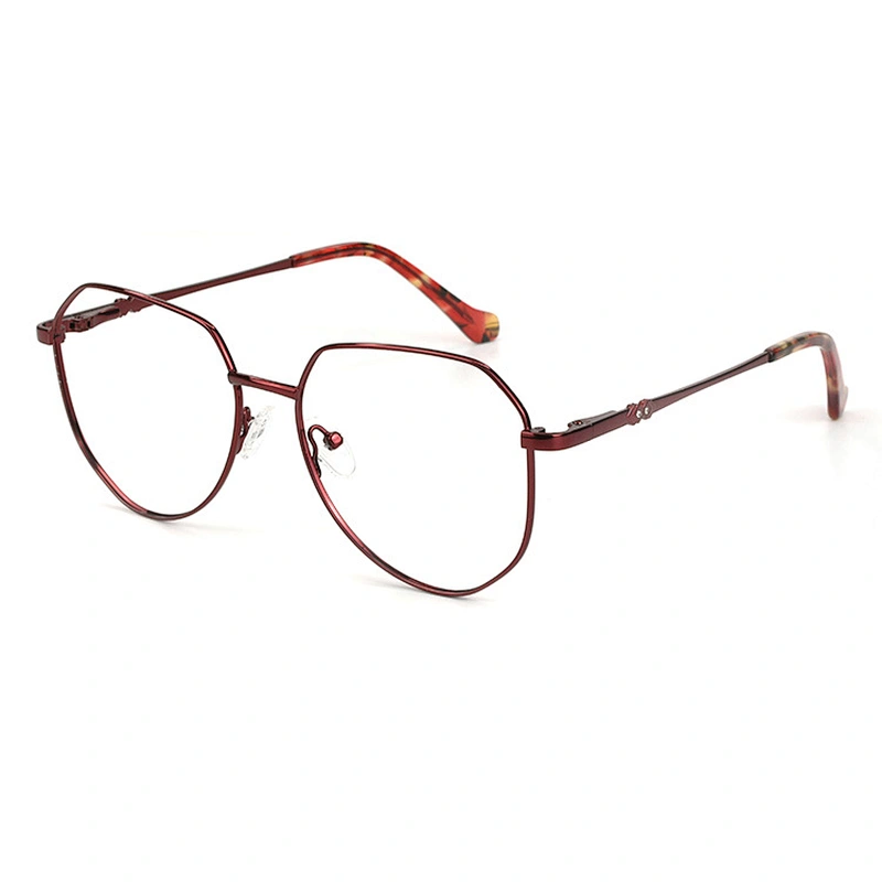 2021 Latest Quality China Wholesale Optical Frame Extra Big Frame Metal Eyeglasses for fashion people