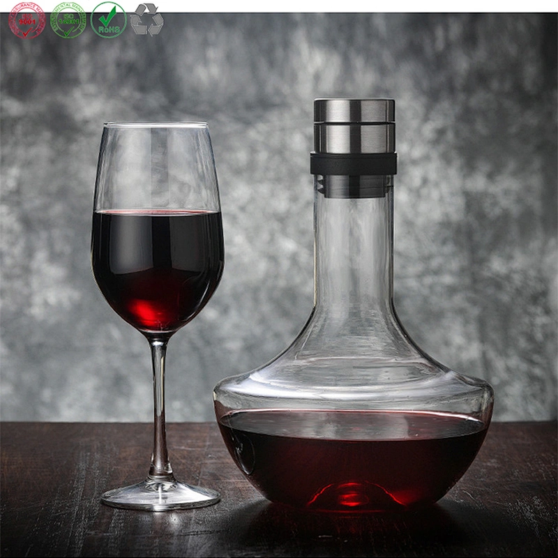 Waterfall crystal glass decanter