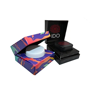 Custom Printed CBD Wax Oil Concentrate jar paper box Container glass Dab Jar packaging box
