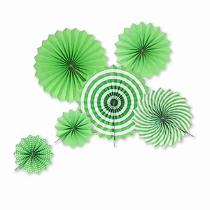 Wholesale Party Supplies Decorations Sets Paper Decorations Fan Flower Hanging for Party 6pcs/pack