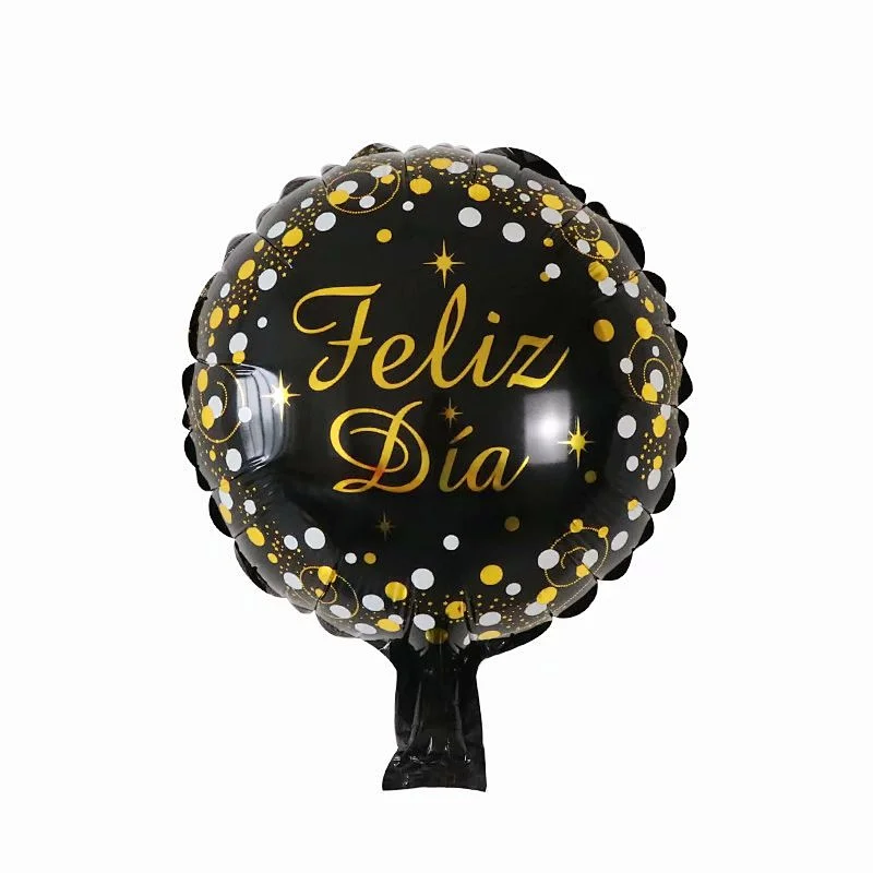 Multi-style 10 inch Spanish Happy Birthday Happy Day Feliz Cumpleanos Feliz Dia Foil Helium Balloons Birthday Party Decorations