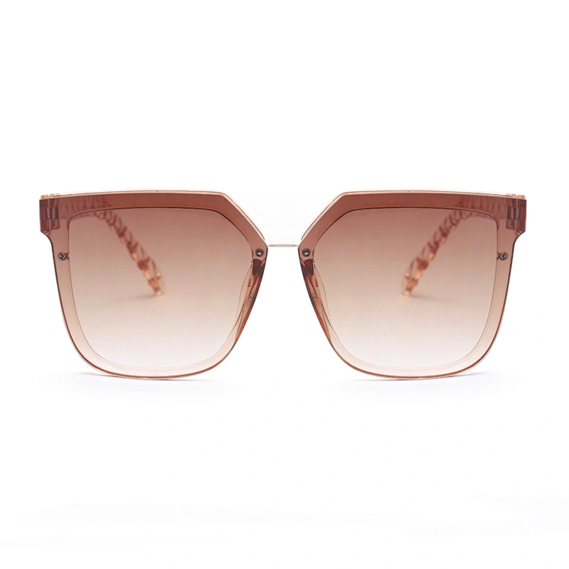 2021 Vintage Retro Style 8 Colors Big Square Crystal Gradient Feeling Full Rim Diamond Cut Sunglasses