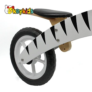 New design tiger shape wooden toddler bike no pedals for walking learning W16C204
