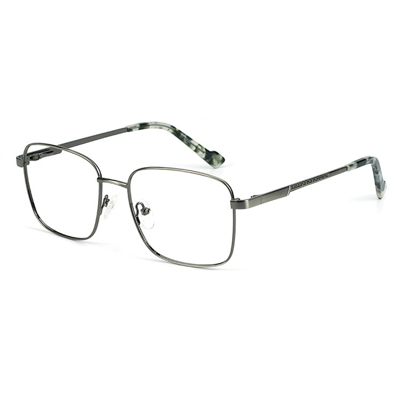 2021 Newest Square Frame Men Oversized Metal Optical Frames