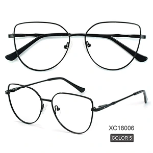 2021 elegant metal eyeglasses frame over size 5 color popular optical frame