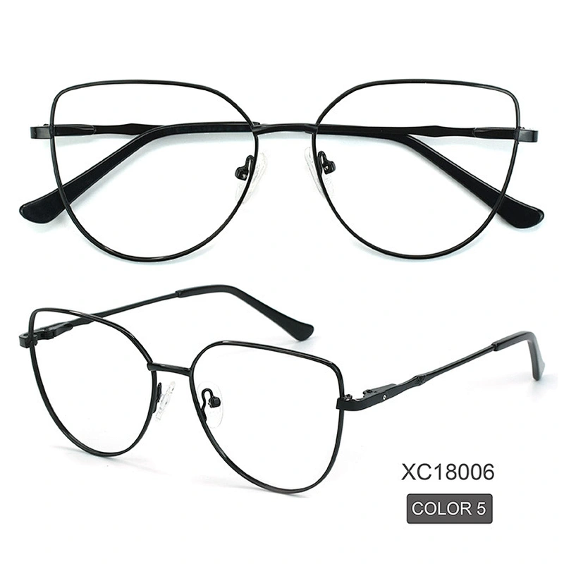 2021 elegant metal eyeglasses frame over size 5 color popular optical frame