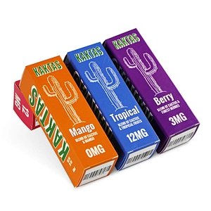 high glossy coated paper box for gorilla unicorn vaping bottle package
